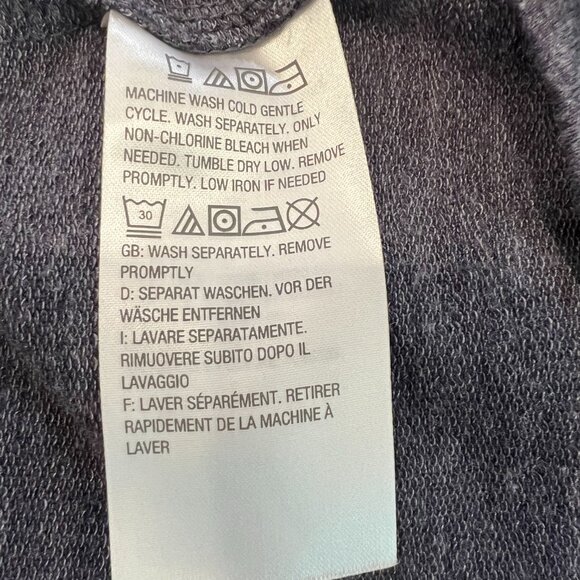 LOGO Lounge by Lori Goldstein Blue Zip Front Cardigan with Lace Back Size 1X - Picture 9 of 10